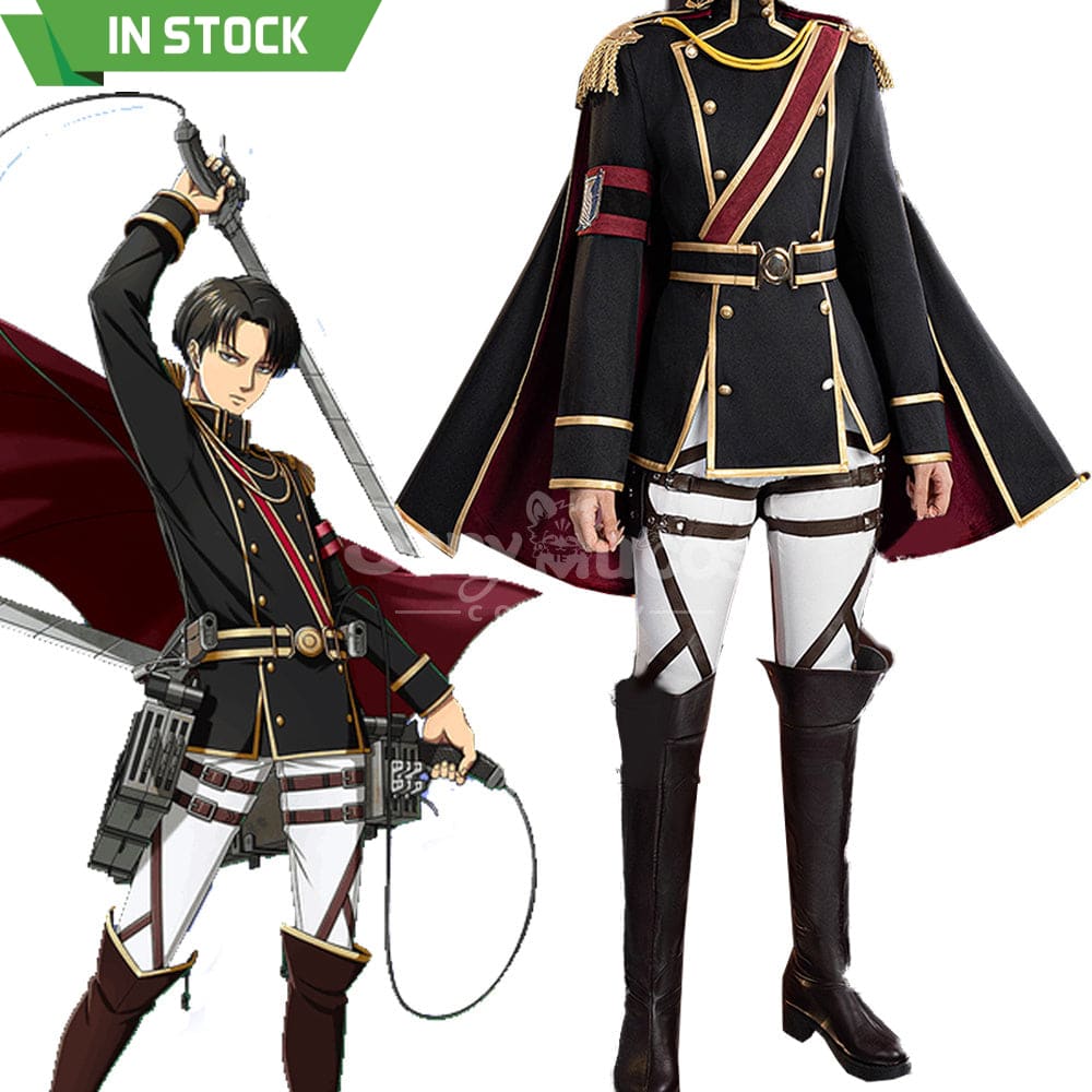 【In Stock】Anime Attack On Titan Cosplay Levi Cosplay Costume Cosplay Costumes