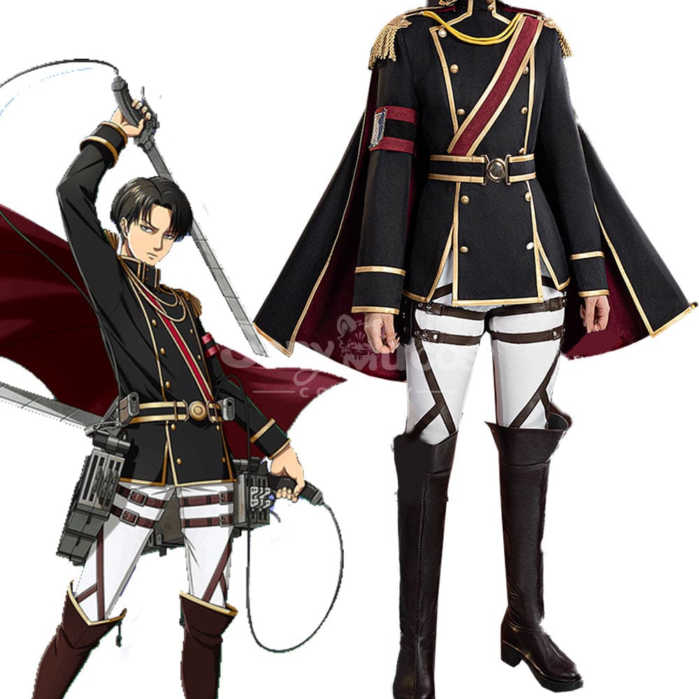 【In Stock】Anime Attack On Titan Cosplay Levi Cosplay Costume Cosplay Costumes