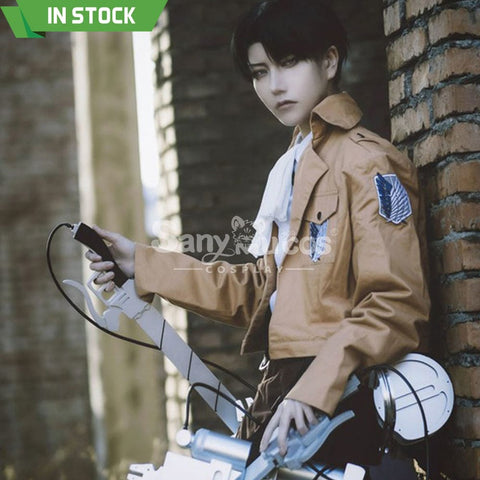 【In Stock】Anime Attack On Titan Cosplay Levi/Eren/Mikasa Costume Costumes