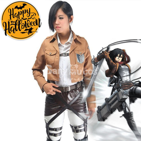 【In Stock】Anime Attack On Titan Cosplay Levi/Eren/Mikasa Costume Costumes