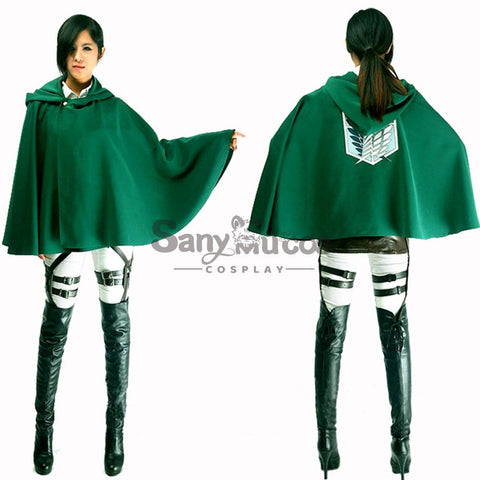 【In Stock】Anime Attack On Titan Cosplay Levi/Eren/Mikasa Costume Costumes