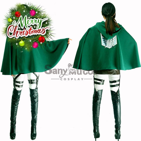 【In Stock】Anime Attack On Titan Cosplay Levi/Eren/Mikasa Costume Costumes