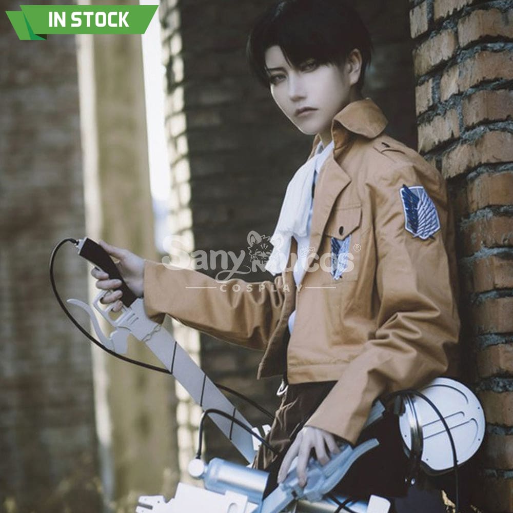 【In Stock】Anime Attack On Titan Cosplay Levi/Eren/Mikasa Costume Costumes