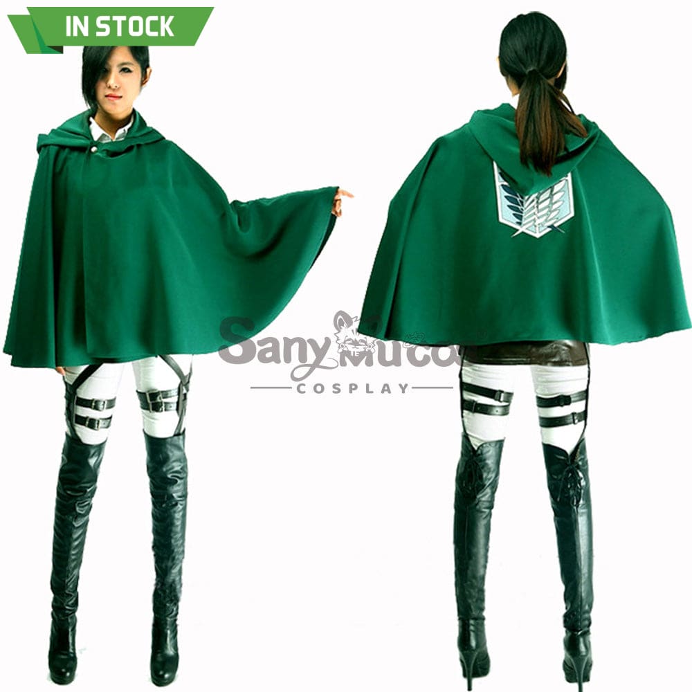 【In Stock】Anime Attack On Titan Cosplay Levi/Eren/Mikasa Costume Costumes