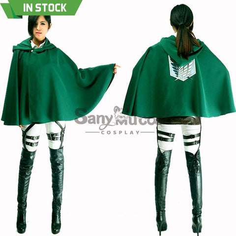 【In Stock】Anime Attack On Titan Cosplay Levi/Eren/Mikasa Costume Costumes