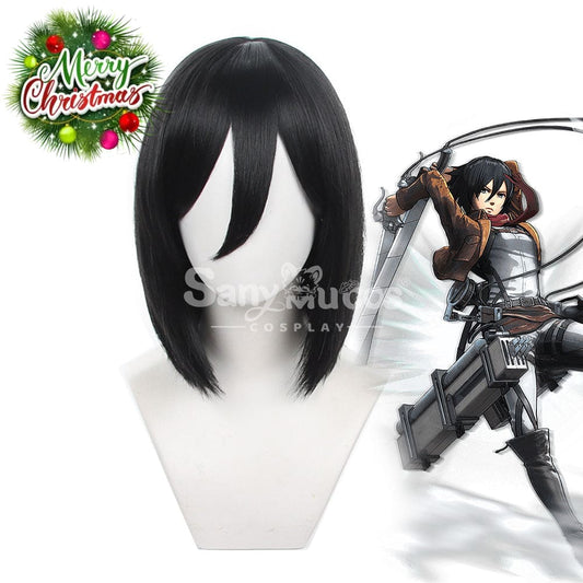 【In Stock】Anime Attack On Titan Cosplay Mikasa Ackerman Wig Wigs 1000