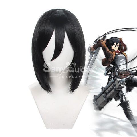 【In Stock】Anime Attack On Titan Cosplay Mikasa Ackerman Wig Wigs