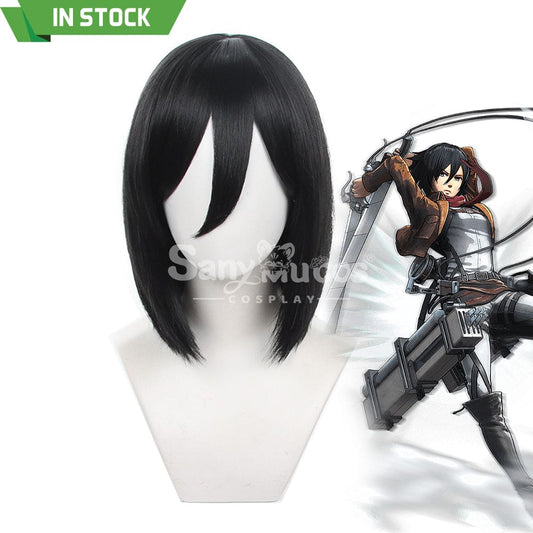 【In Stock】Anime Attack On Titan Cosplay Mikasa Ackerman Wig Wigs 1000