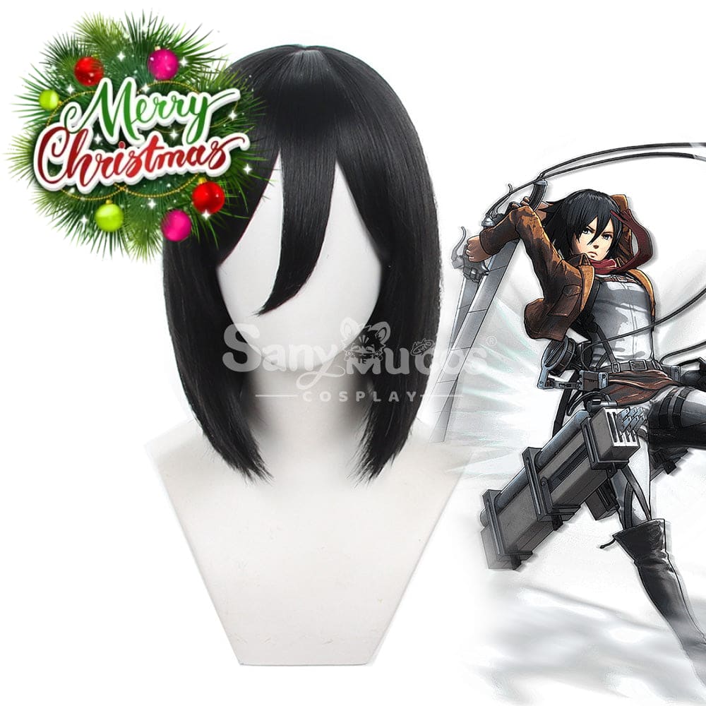 【In Stock】Anime Attack On Titan Cosplay Mikasa Ackerman Wig Wigs