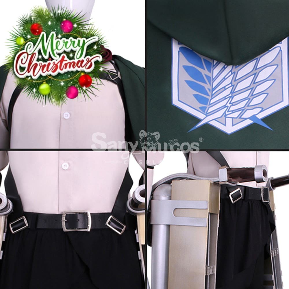 【In Stock】Anime Attack On Titan Cosplay Survey Corps Battlesuit Costume Costumes