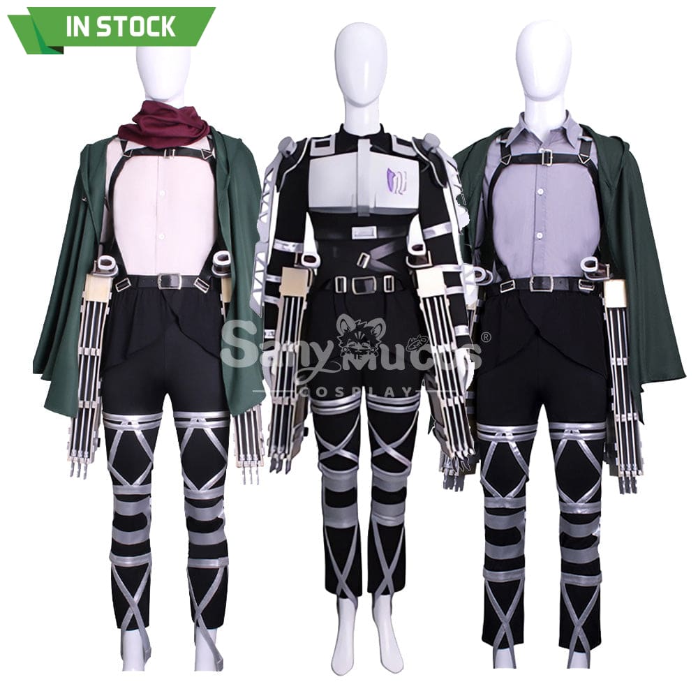 【In Stock】Anime Attack On Titan Cosplay Survey Corps Battlesuit Costume Costumes