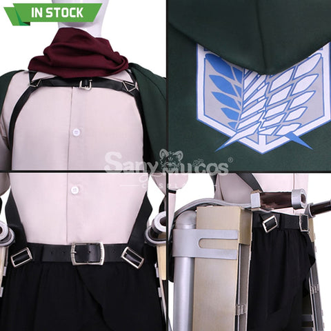 【In Stock】Anime Attack On Titan Cosplay Survey Corps Battlesuit Costume Costumes