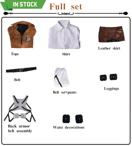 【In Stock】Anime Attack On Titan Cosplay Survey Corps Cosplay Costume Armin Arlert / S Cosplay Costumes