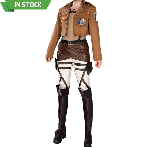 【In Stock】Anime Attack On Titan Cosplay Survey Corps Cosplay Costume Cosplay Costumes