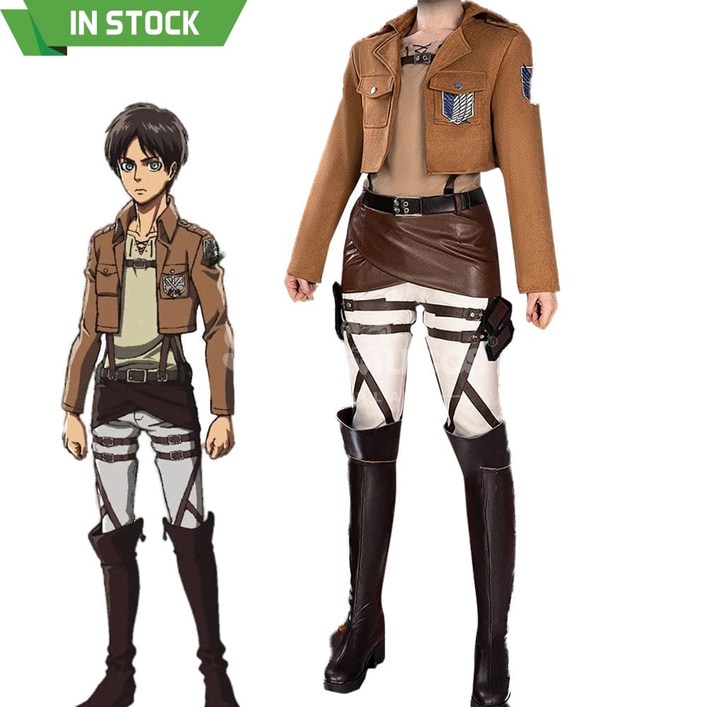【In Stock】Anime Attack On Titan Cosplay Survey Corps Cosplay Costume Cosplay Costumes