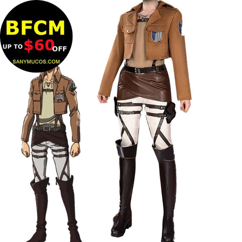 【In Stock】Anime Attack On Titan Cosplay Survey Corps Cosplay Costume Cosplay Costumes