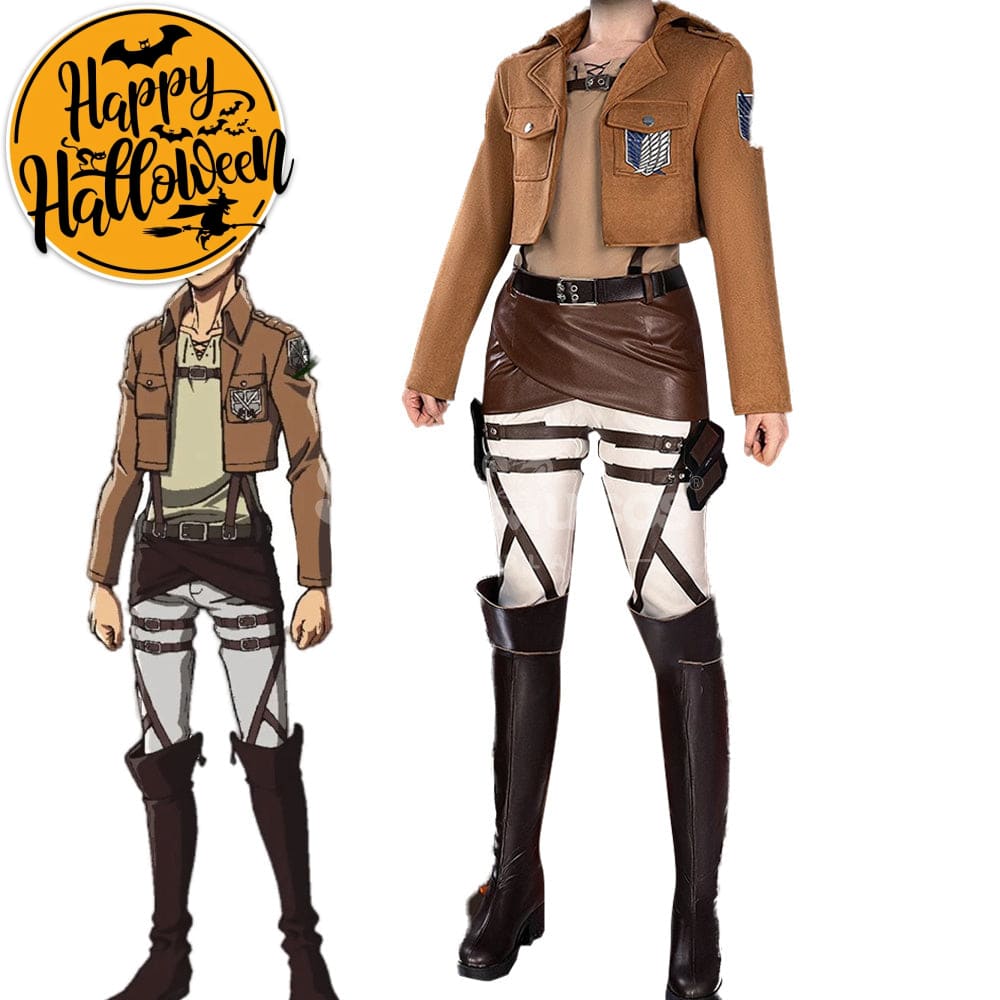 【In Stock】Anime Attack On Titan Cosplay Survey Corps Cosplay Costume Cosplay Costumes