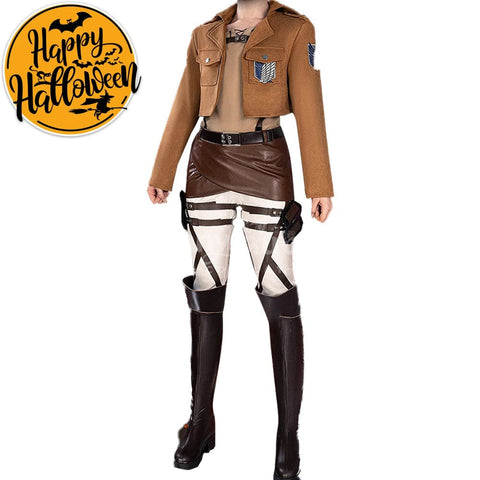 【In Stock】Anime Attack On Titan Cosplay Survey Corps Cosplay Costume Cosplay Costumes