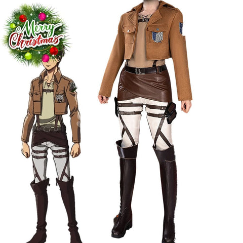 【In Stock】Anime Attack On Titan Cosplay Survey Corps Cosplay Costume Cosplay Costumes