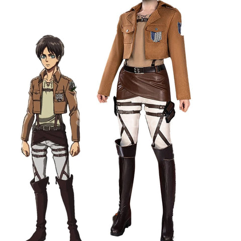 【In Stock】Anime Attack On Titan Cosplay Survey Corps Cosplay Costume Cosplay Costumes