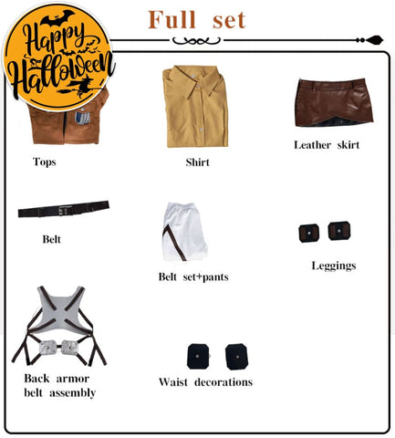 【In Stock】Anime Attack On Titan Cosplay Survey Corps Cosplay Costume Hange Zoë Hanj / S Cosplay Costumes