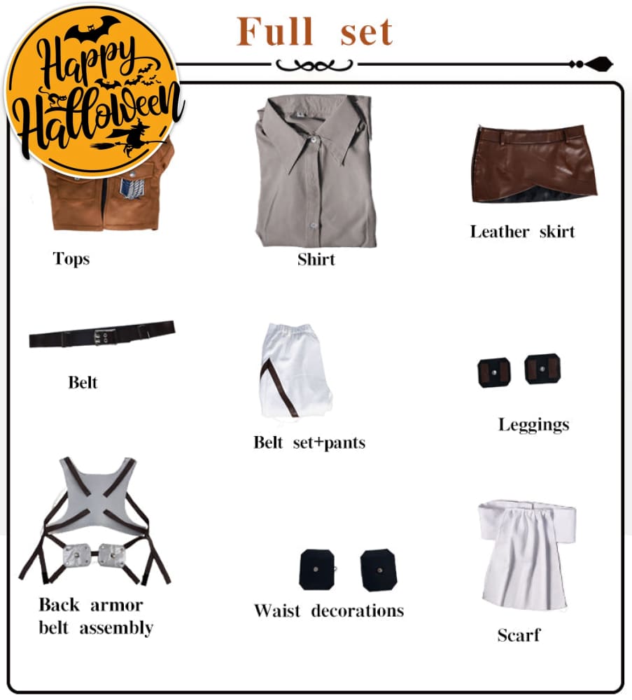 【In Stock】Anime Attack On Titan Cosplay Survey Corps Cosplay Costume Levi / S Cosplay Costumes