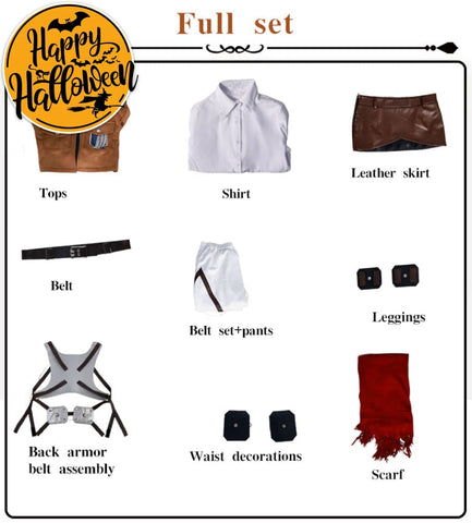 【In Stock】Anime Attack On Titan Cosplay Survey Corps Cosplay Costume Mikasa Ackerman / S Cosplay Costumes
