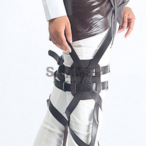 【In Stock】Anime Attack On Titan Cosplay Survey Corps Leather Suit Props Prop