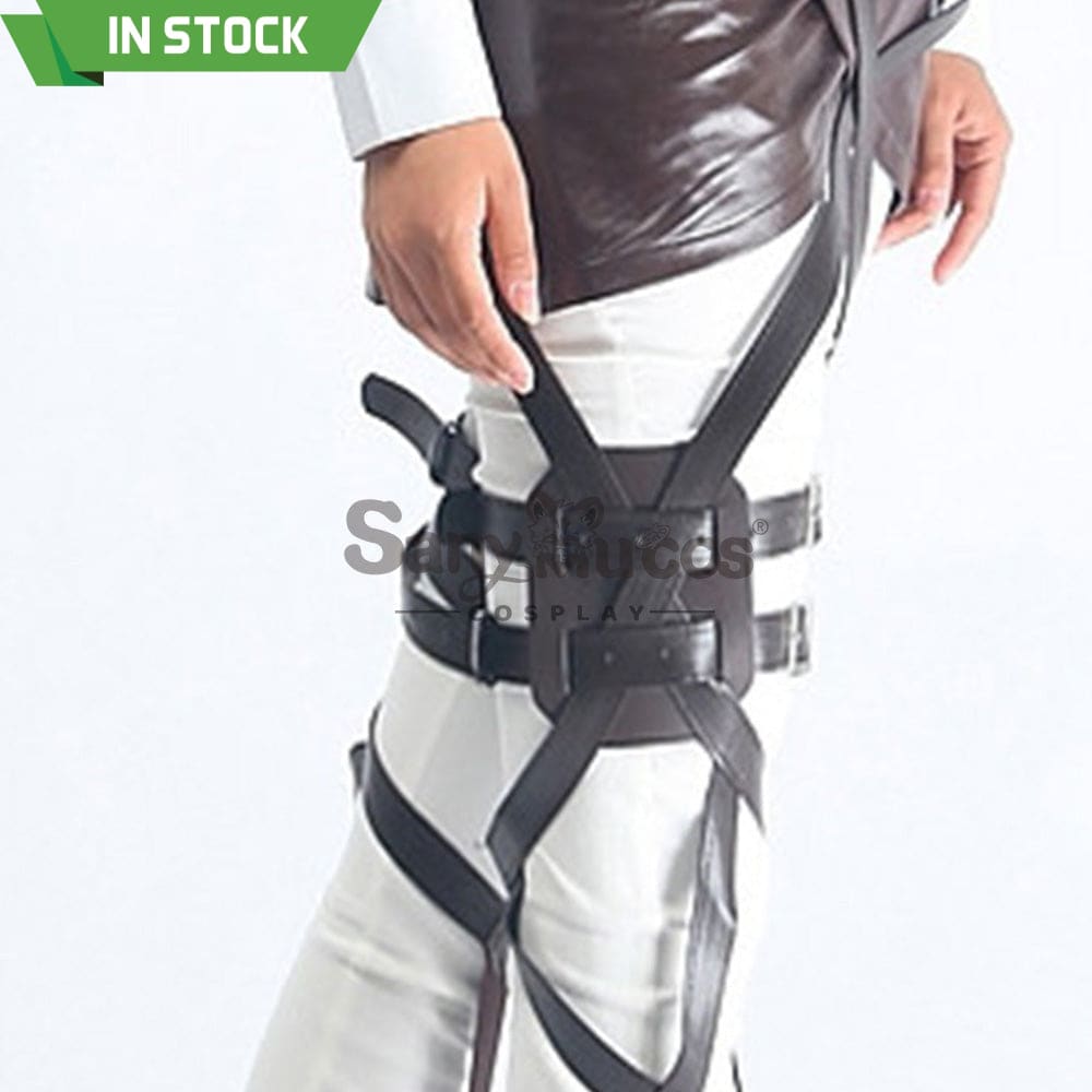 【In Stock】Anime Attack On Titan Cosplay Survey Corps Leather Suit Props Prop