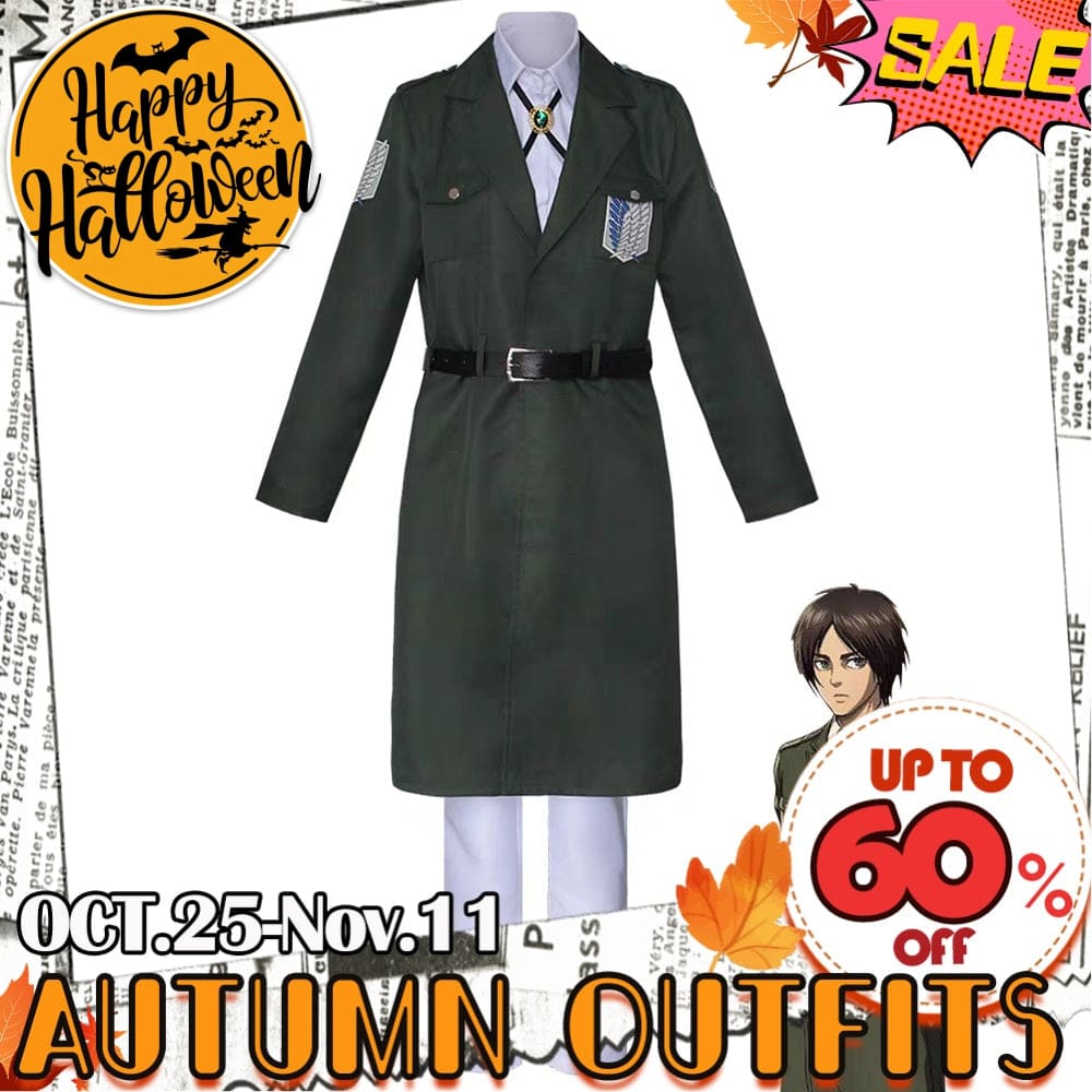 【In Stock】Anime Attack On Titan Cosplay Survey Corps Uniform Costume Costumes