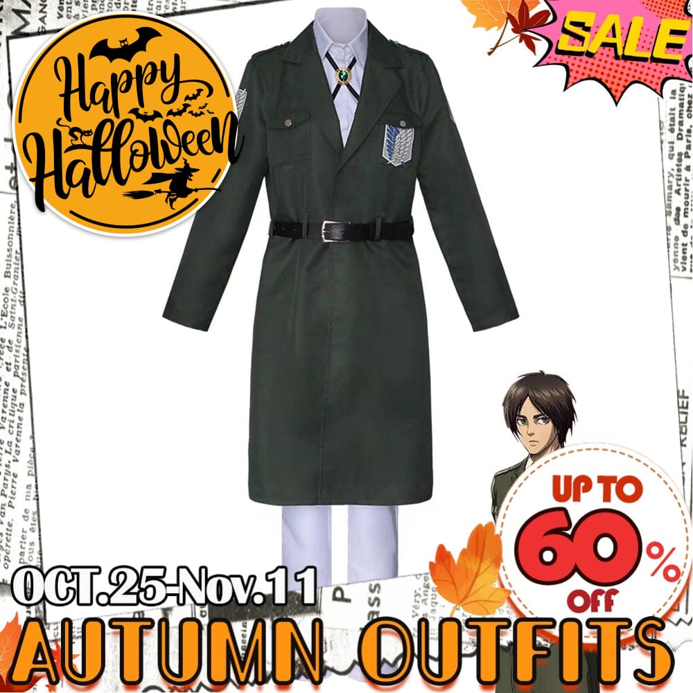 【In Stock】Anime Attack On Titan Cosplay Survey Corps Uniform Costume Costumes