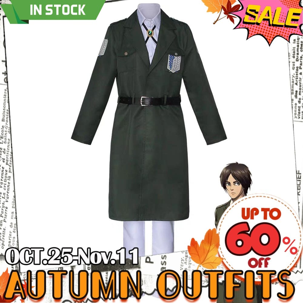 【In Stock】Anime Attack On Titan Cosplay Survey Corps Uniform Costume Costumes