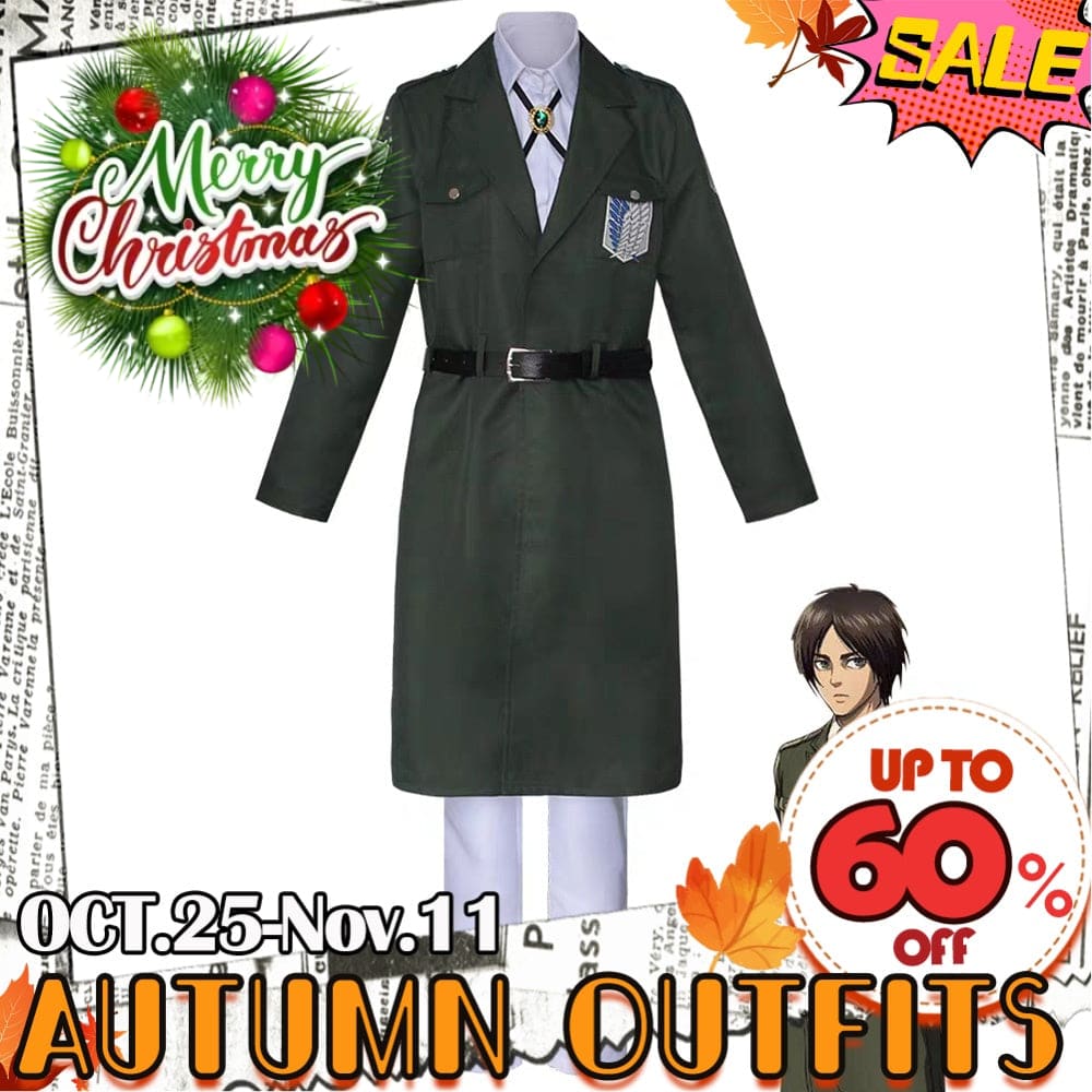 【In Stock】Anime Attack On Titan Cosplay Survey Corps Uniform Costume Costumes