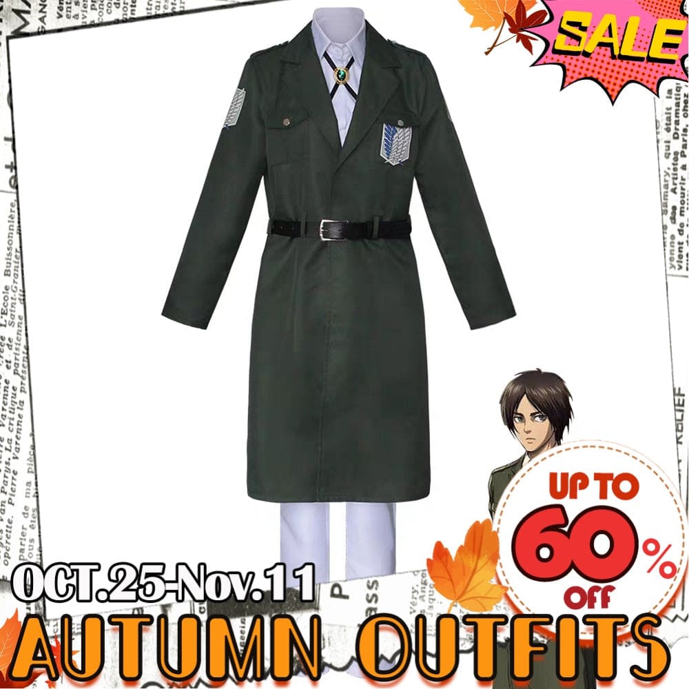【In Stock】Anime Attack On Titan Cosplay Survey Corps Uniform Costume Costumes