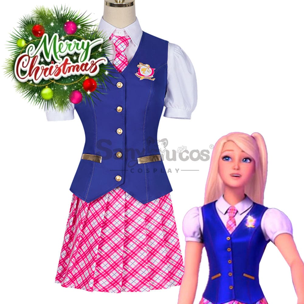 【In Stock】Anime Barbie:princess Charm School Cosplay Delancy Devin Uniform Costume Costumes