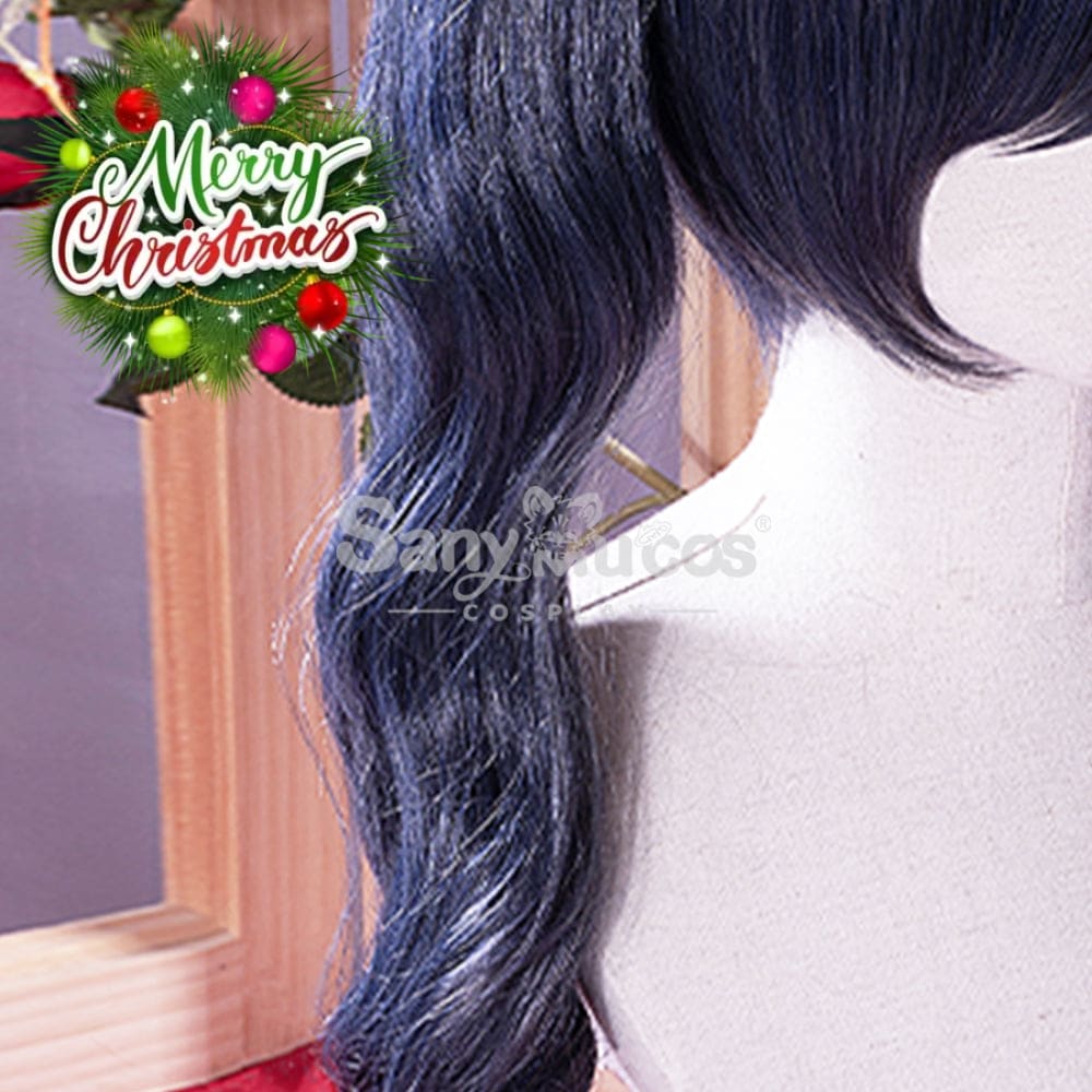 【In Stock】Anime Black Butler Cosplay Ciel Phantomhive Wig Long Dark Blue Twintails Cosplay Wigs