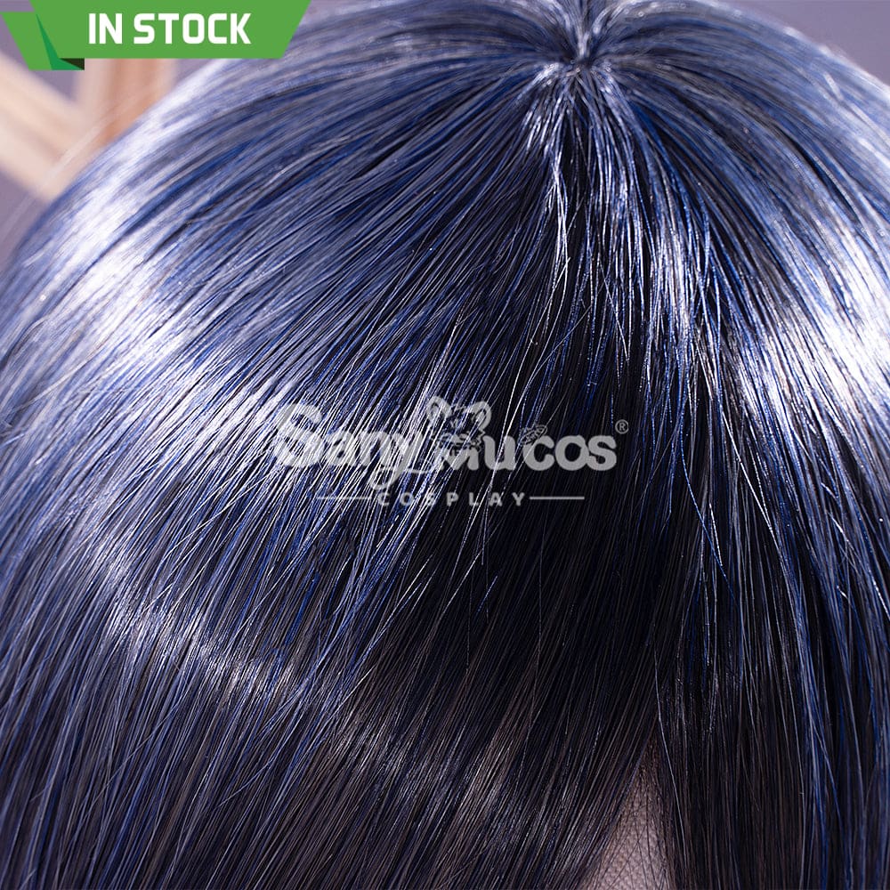 【In Stock】Anime Black Butler Cosplay Ciel Phantomhive Wig Long Dark Blue Twintails Cosplay Wigs