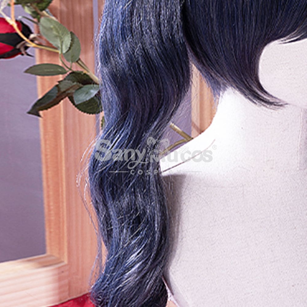 【In Stock】Anime Black Butler Cosplay Ciel Phantomhive Wig Long Dark Blue Twintails Cosplay Wigs