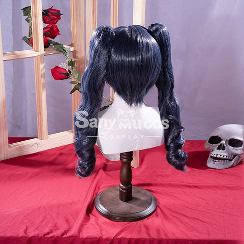 【In Stock】Anime Black Butler Cosplay Ciel Phantomhive Wig Long Dark Blue Twintails Cosplay Wigs