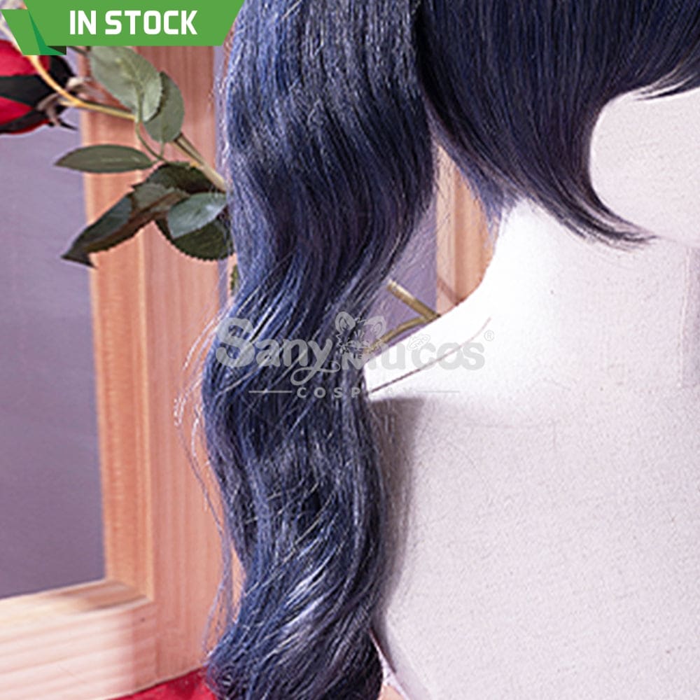 【In Stock】Anime Black Butler Cosplay Ciel Phantomhive Wig Long Dark Blue Twintails Cosplay Wigs