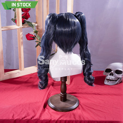 【In Stock】Anime Black Butler Cosplay Ciel Phantomhive Wig Long Dark Blue Twintails Cosplay Wigs