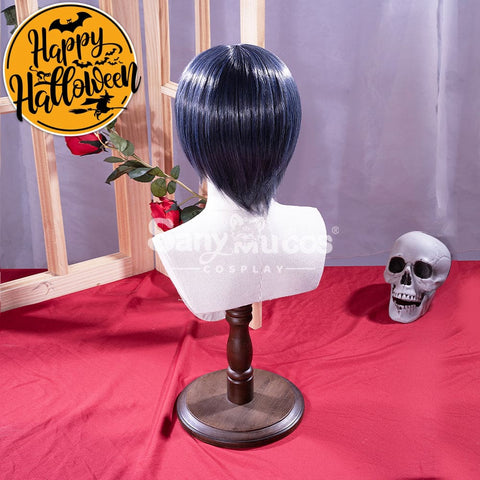 【In Stock】Anime Black Butler Cosplay Ciel Phantomhive Wig Short Dark Blue Cosplay Wigs