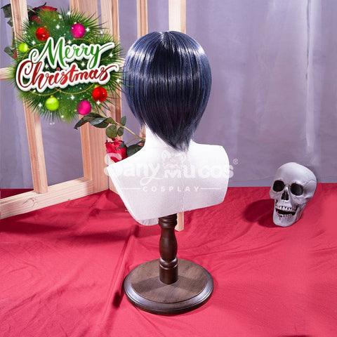 【In Stock】Anime Black Butler Cosplay Ciel Phantomhive Wig Short Dark Blue Cosplay Wigs