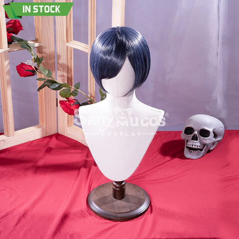 【In Stock】Anime Black Butler Cosplay Ciel Phantomhive Wig Short Dark Blue Cosplay Wigs