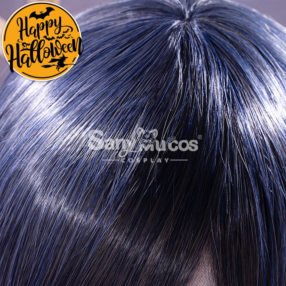 【In Stock】Anime Black Butler Cosplay Ciel Phantomhive Wig Short Dark Blue Cosplay Wigs