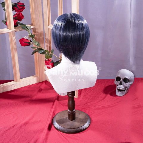 【In Stock】Anime Black Butler Cosplay Ciel Phantomhive Wig Short Dark Blue Cosplay Wigs