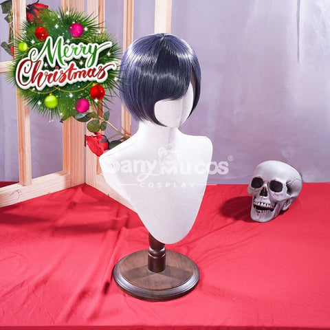 【In Stock】Anime Black Butler Cosplay Ciel Phantomhive Wig Short Dark Blue Cosplay Wigs