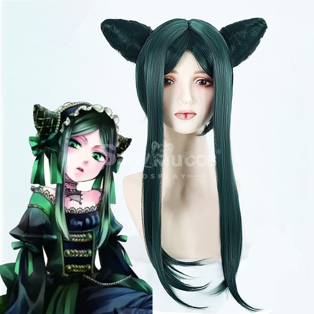 【In Stock】Anime Black Butler Cosplay Emerald Witch Sieglinde Sullivanl Cosplay Wig Cosplay Wigs