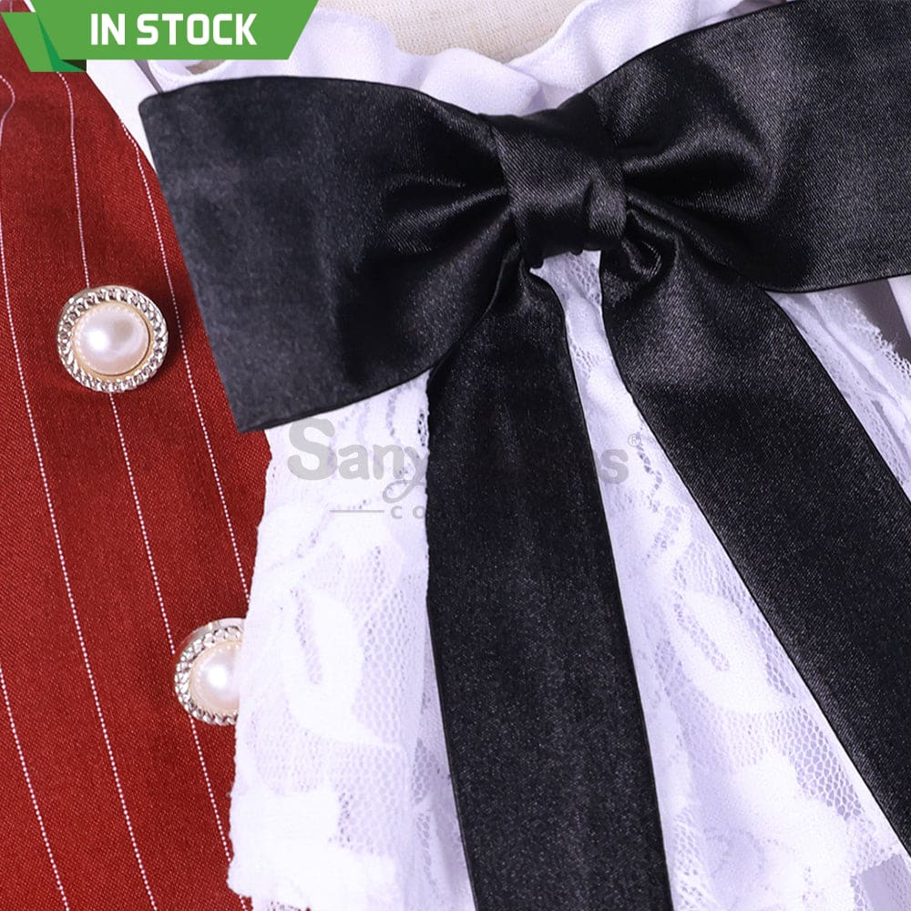 【In Stock】Anime Black Butler Cosplay Red Tea Cup Ciel Phantomhive Costume Costumes