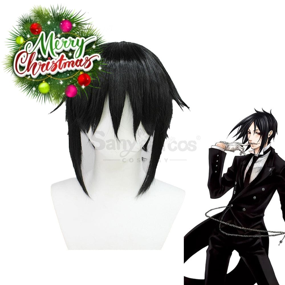 【In Stock】Anime Black Butler Cosplay Sebastian Michaelis Wig Wigs